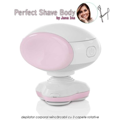 Perfect Shave Body - depilator corporal reincarcabil cu 3 capete rotative Perfect Shave Body - depilator corporal reincarcabil cu 3 capete rotative