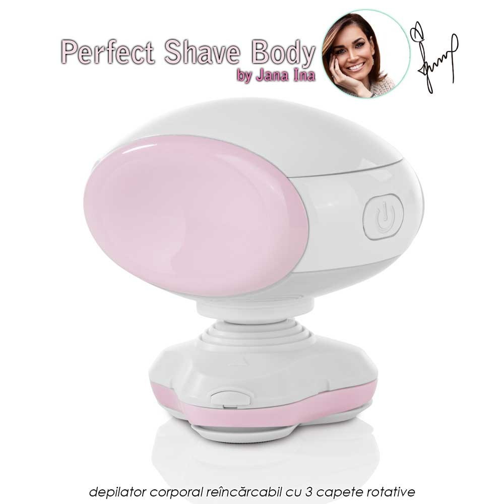 Perfect Shave Body - depilator corporal reincarcabil cu 3 capete rotative