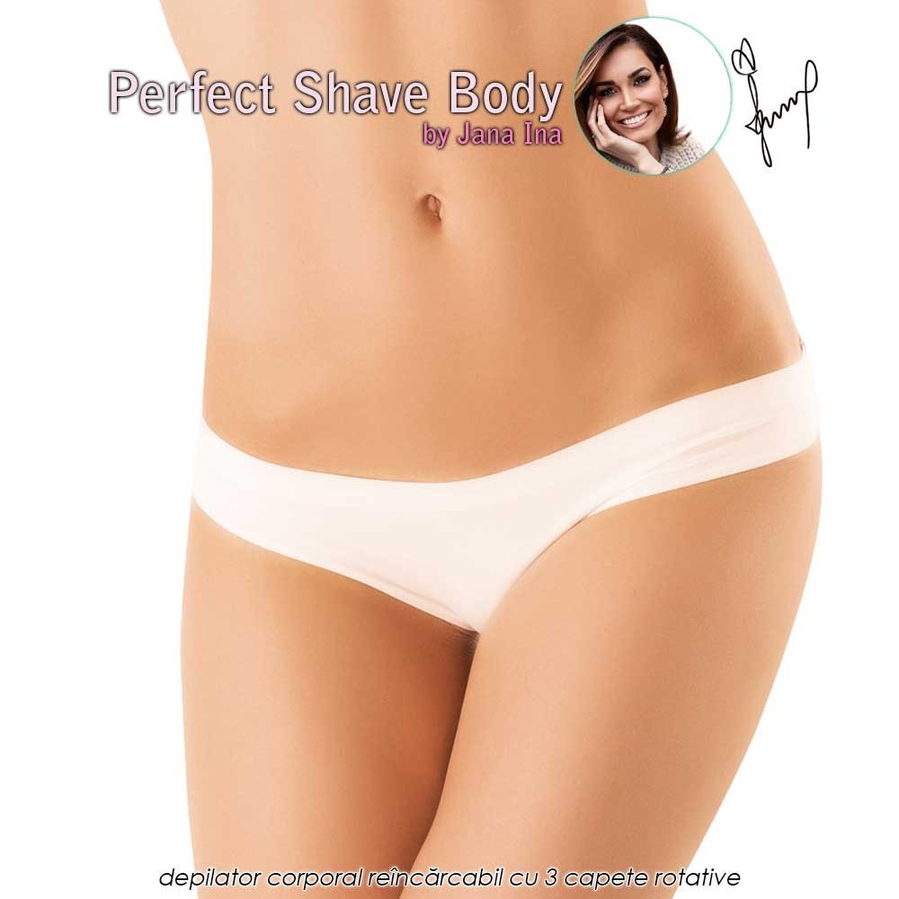 Perfect Shave Body - depilator corporal reincarcabil cu 3 capete rotative