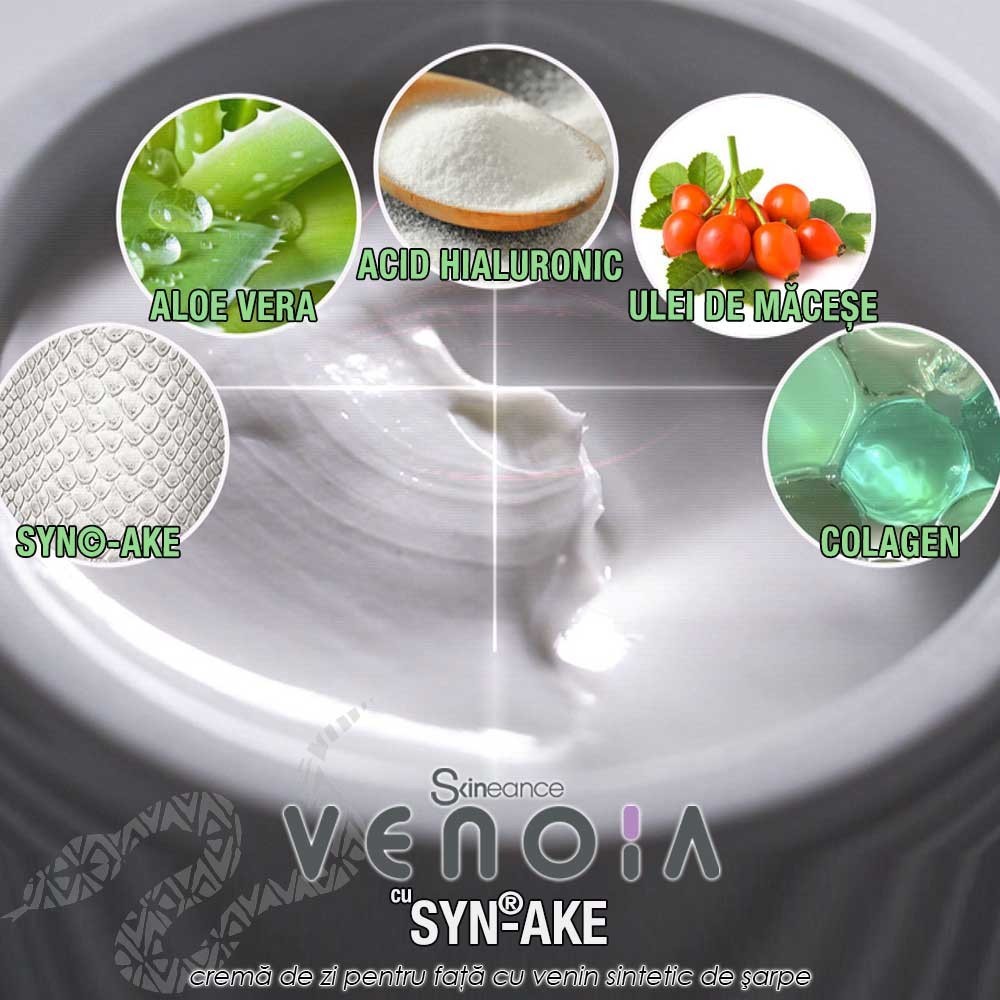 Venoia Syn-Ake Day Face Cream 50ml - crema de zi pentru fata cu venin sintetic de sarpe
