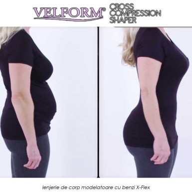 Velform Cross Compression Shaper - lenjerie de corp modelatoare cu benzi X-Flex Velform Cross Compression Shaper - lenjerie de corp modelatoare cu benzi X-Flex