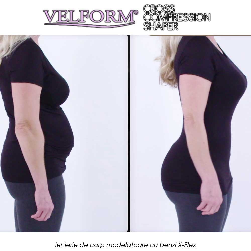 Velform Cross Compression Shaper - lenjerie de corp modelatoare cu benzi X-Flex Velform Cross Compression Shaper - lenjerie de corp modelatoare cu benzi X-Flex