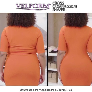 Velform Cross Compression Shaper - lenjerie de corp modelatoare cu benzi X-Flex Velform Cross Compression Shaper - lenjerie de corp modelatoare cu benzi X-Flex
