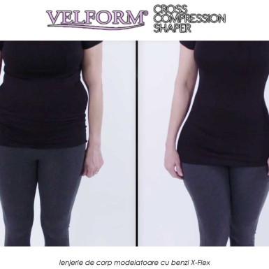 Velform Cross Compression Shaper - lenjerie de corp modelatoare cu benzi X-Flex Velform Cross Compression Shaper - lenjerie de corp modelatoare cu benzi X-Flex