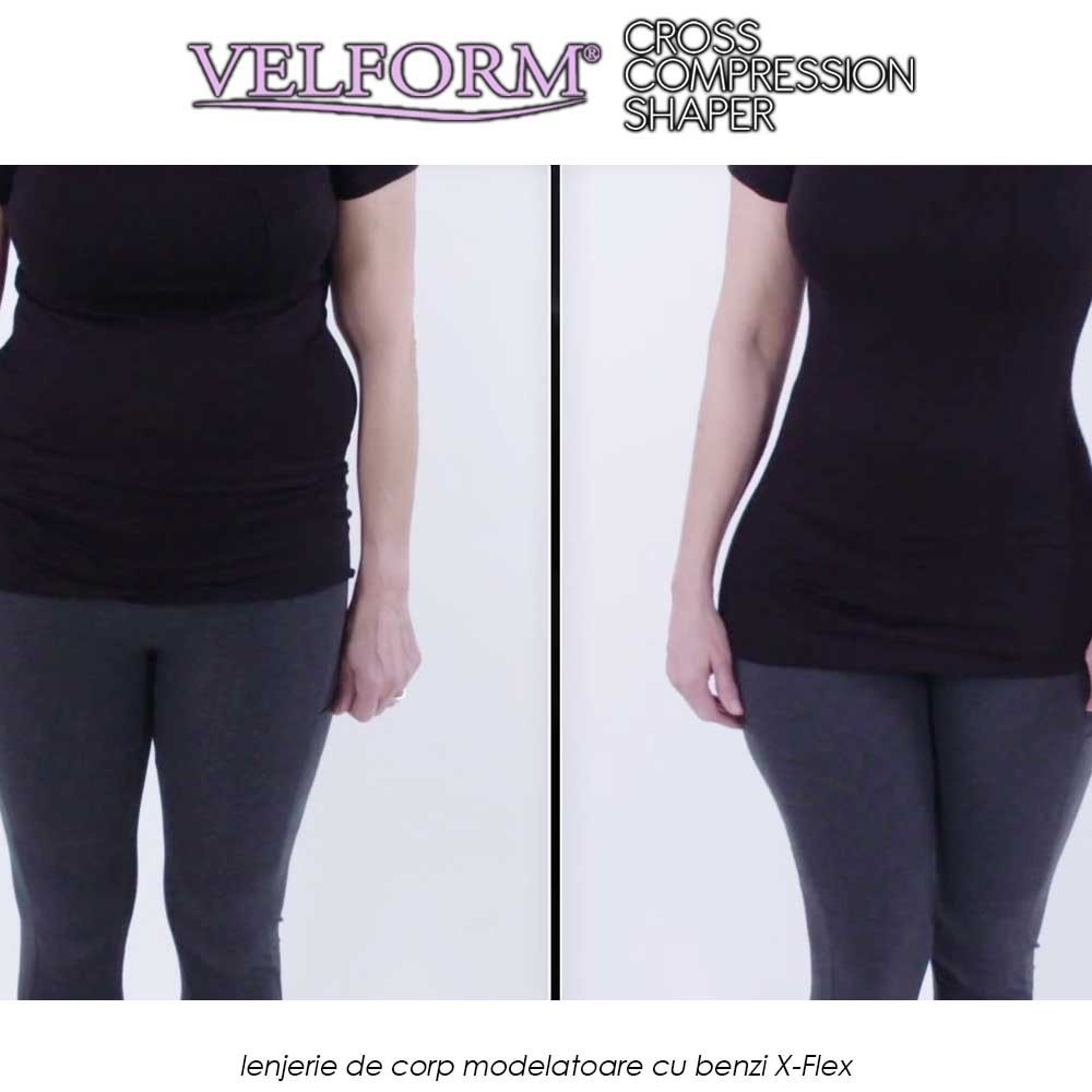 Velform Cross Compression Shaper - lenjerie de corp modelatoare cu benzi X-Flex Velform Cross Compression Shaper - lenjerie de corp modelatoare cu benzi X-Flex