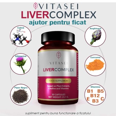 Vitasei Liver Complex - supliment pentru buna functionare a ficatului