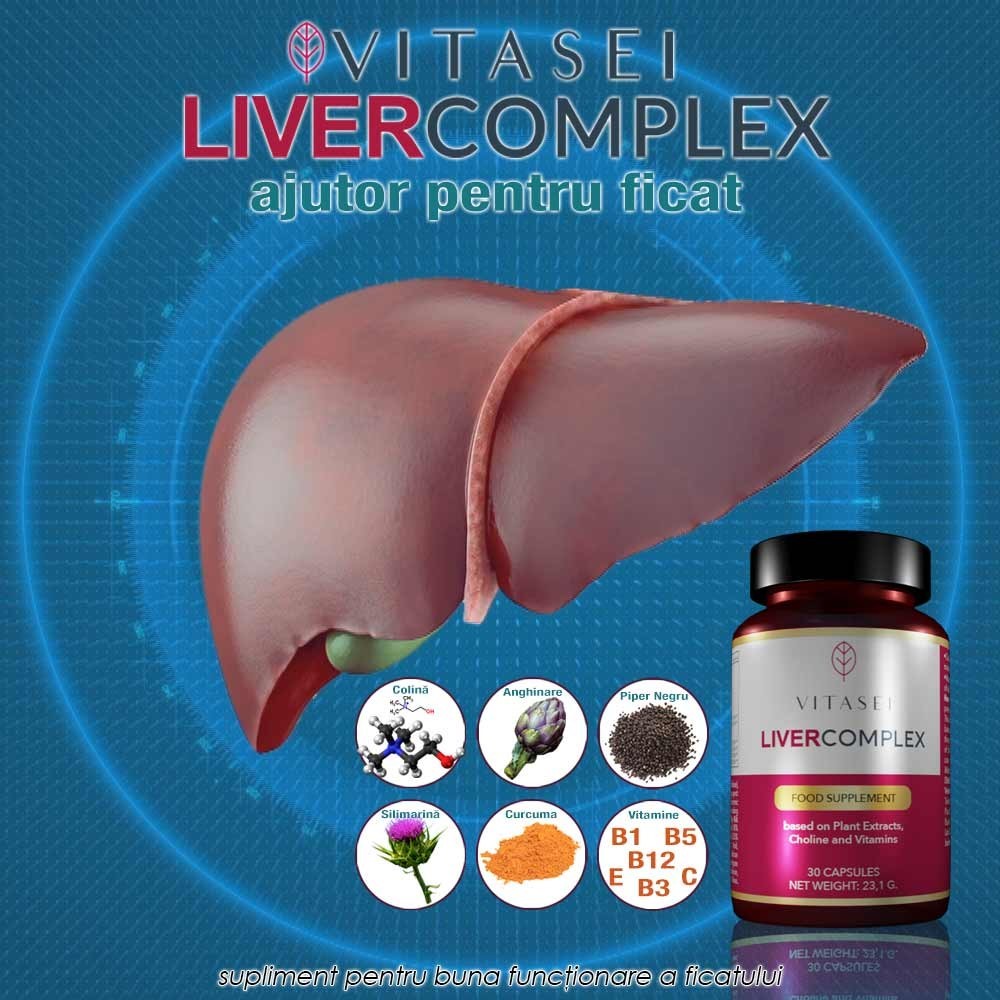 Vitasei Liver Complex - supliment pentru buna functionare a ficatului