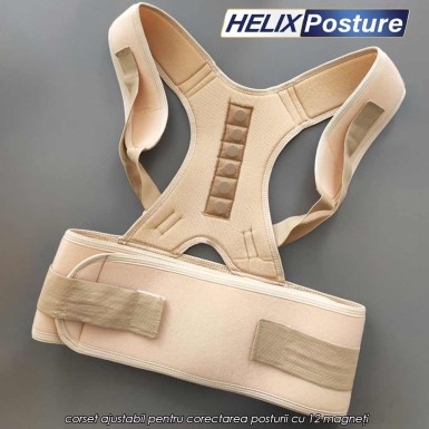 Helix Posture - corset pentru postura cu 12 magneti activi Helix Posture - corset pentru postura cu 12 magneti activi