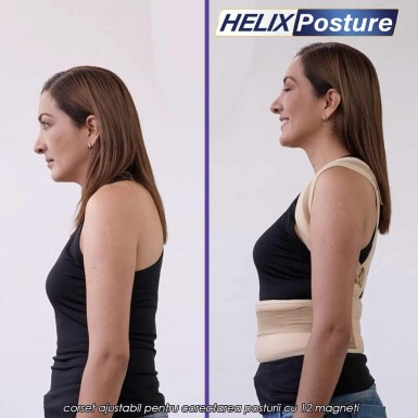 Helix Posture - corset pentru postura cu 12 magneti activi Helix Posture - corset pentru postura cu 12 magneti activi