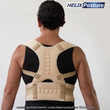Helix Posture - corset pentru postura cu 12 magneti activi Helix Posture - corset pentru postura cu 12 magneti activi