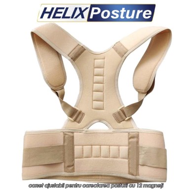 Helix Posture - corset pentru postura cu 12 magneti activi Helix Posture - corset pentru postura cu 12 magneti activi