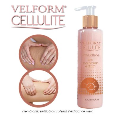 Velform Cellulite - crema anticelulitica cu cofeina si extract de melc