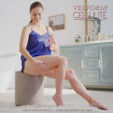 Velform Cellulite - crema anticelulitica cu cofeina si extract de melc Velform Cellulite - crema anticelulitica cu cofeina si extract de melc