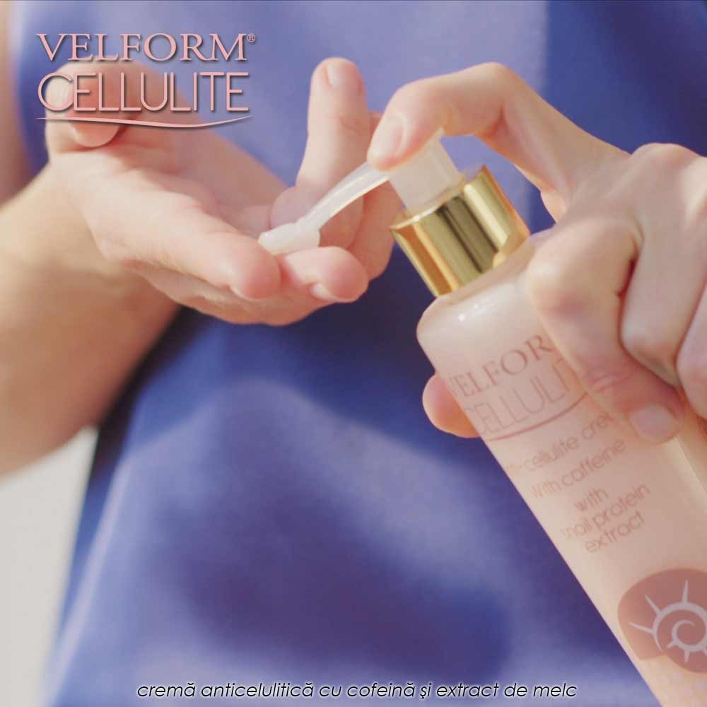Velform Cellulite - crema anticelulitica cu cofeina si extract de melc