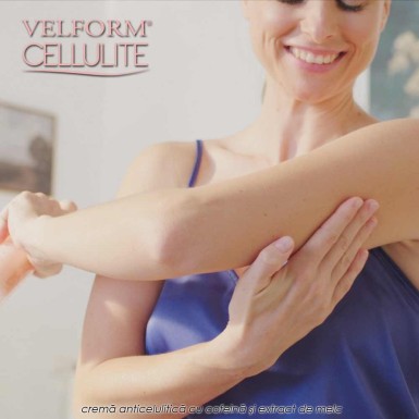 Velform Cellulite - crema anticelulitica cu cofeina si extract de melc Velform Cellulite - crema anticelulitica cu cofeina si extract de melc