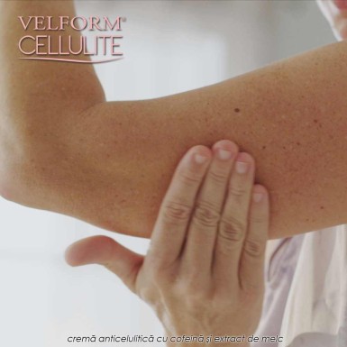 Velform Cellulite - crema anticelulitica cu cofeina si extract de melc Velform Cellulite - crema anticelulitica cu cofeina si extract de melc