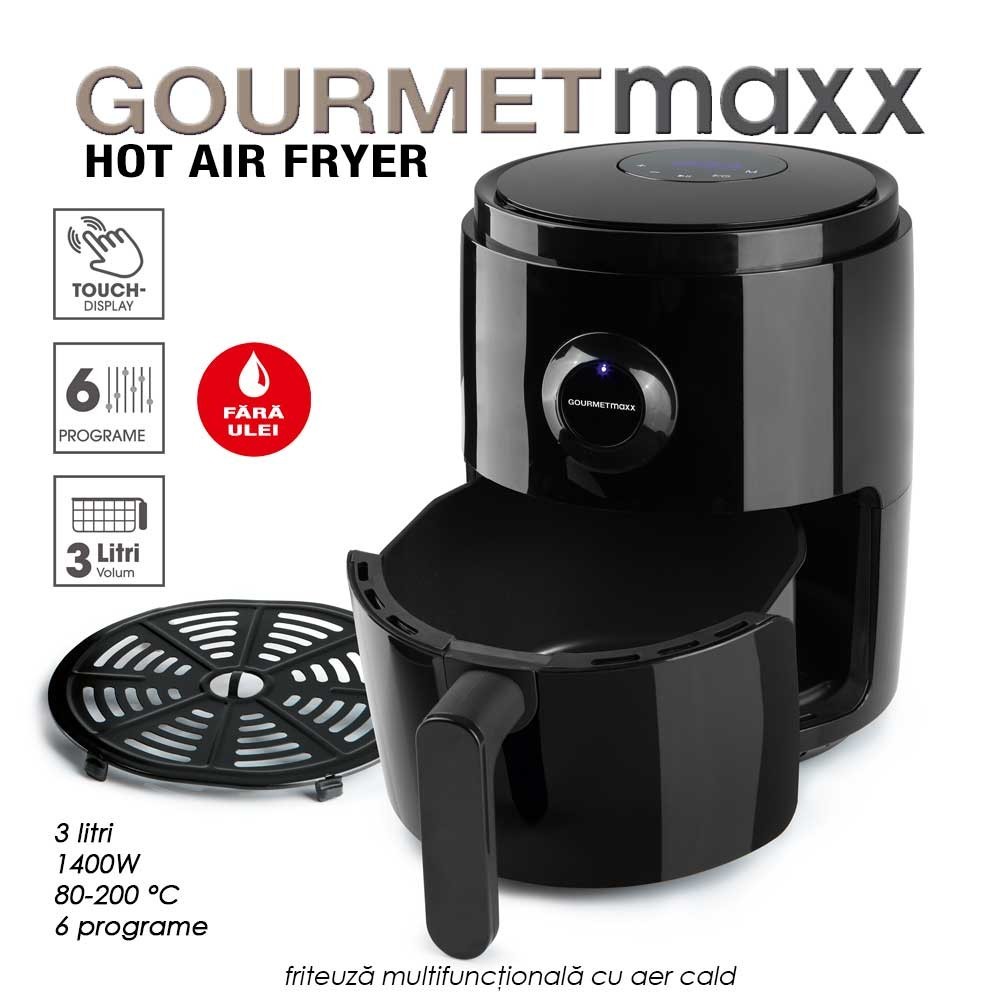 GourmetMaxx Hot Air Fryer Original - friteuza multifunctionala cu aer cald