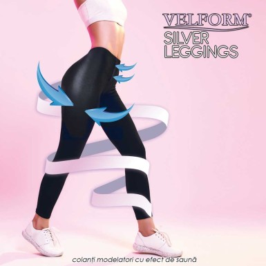 Velform Silver Leggings - colanti modelatori cu efect de sauna Velform Silver Leggings - colanti modelatori cu efect de sauna