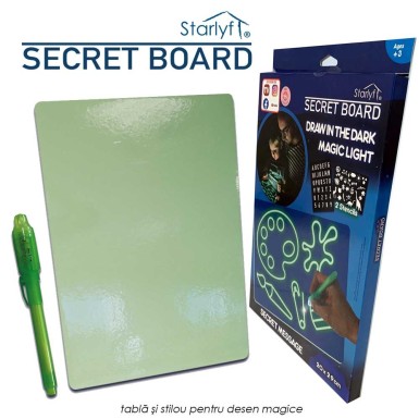 Secret Board - tabla si stilou pentru desene magice