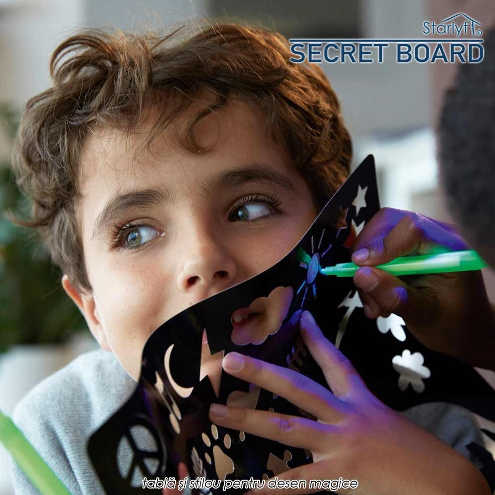 Secret Board - tabla si stilou pentru desene magice