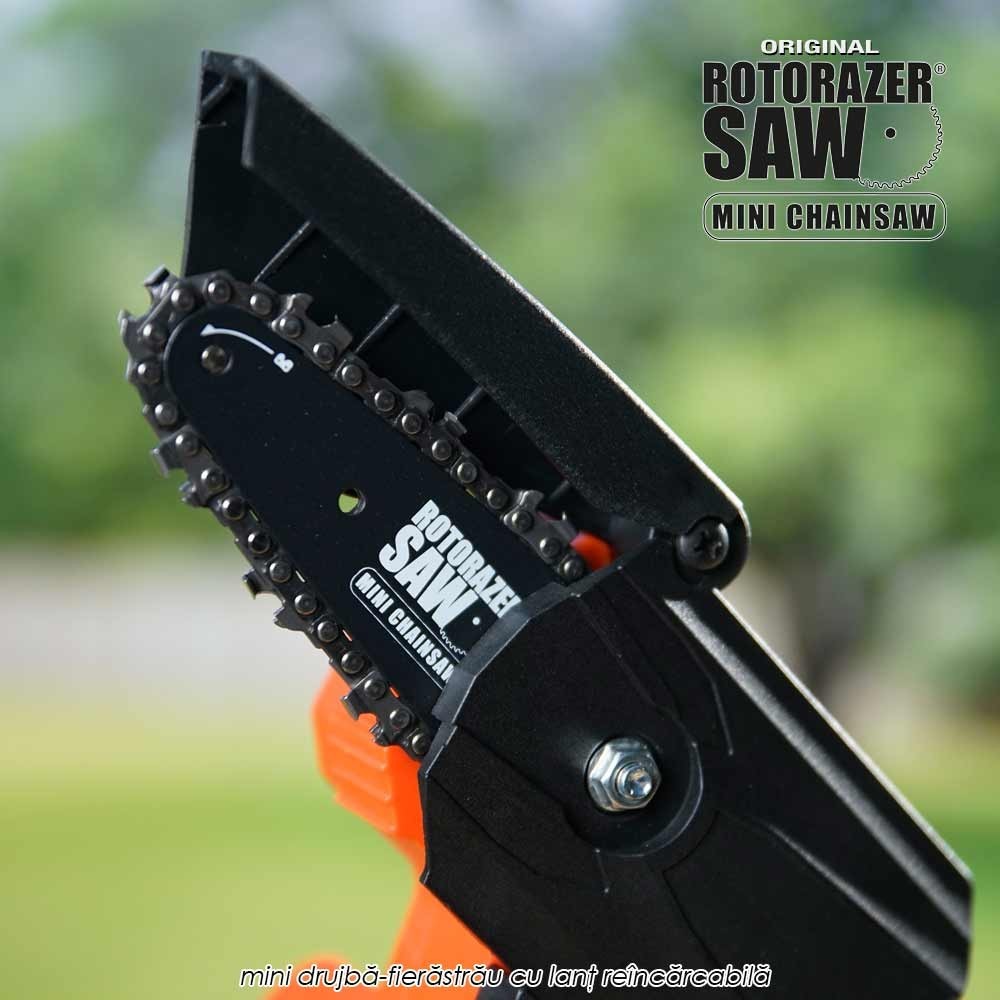 Rotorazer - mini drujba-fierastrau cu lant reincarcabila