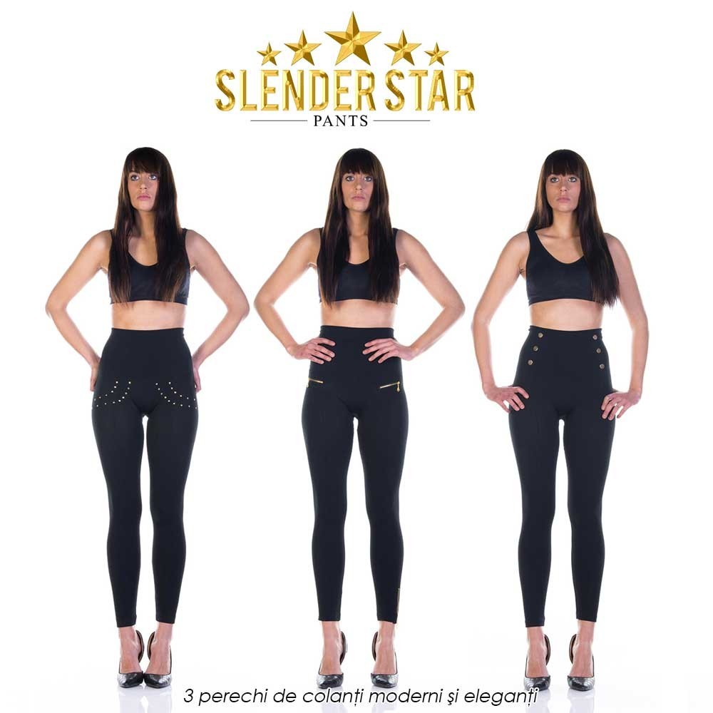 Slender Star Pants - 3 perechi de colanti moderni si eleganti la pret de 1 Slender Star Pants - 3 perechi de colanti moderni si eleganti la pret de 1