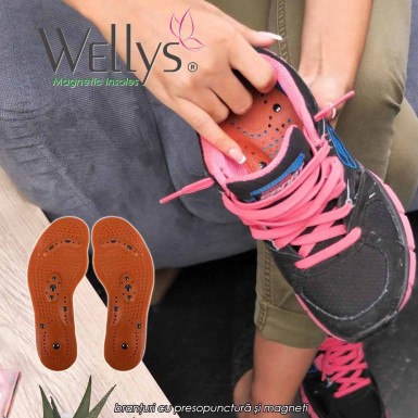 Wellys magnetic insoles - branturi cu presopunctura si magneti Wellys magnetic insoles - branturi cu presopunctura si magneti