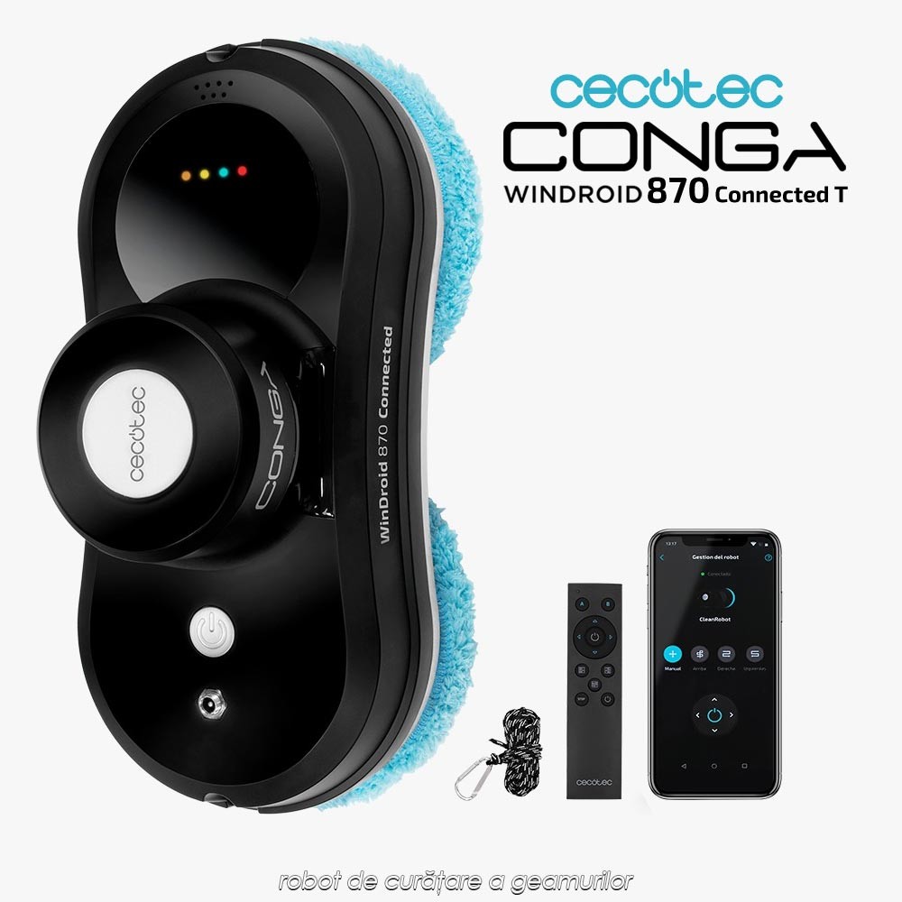 Conga Windroid 870 Connected T - robot de curatare a geamurilor