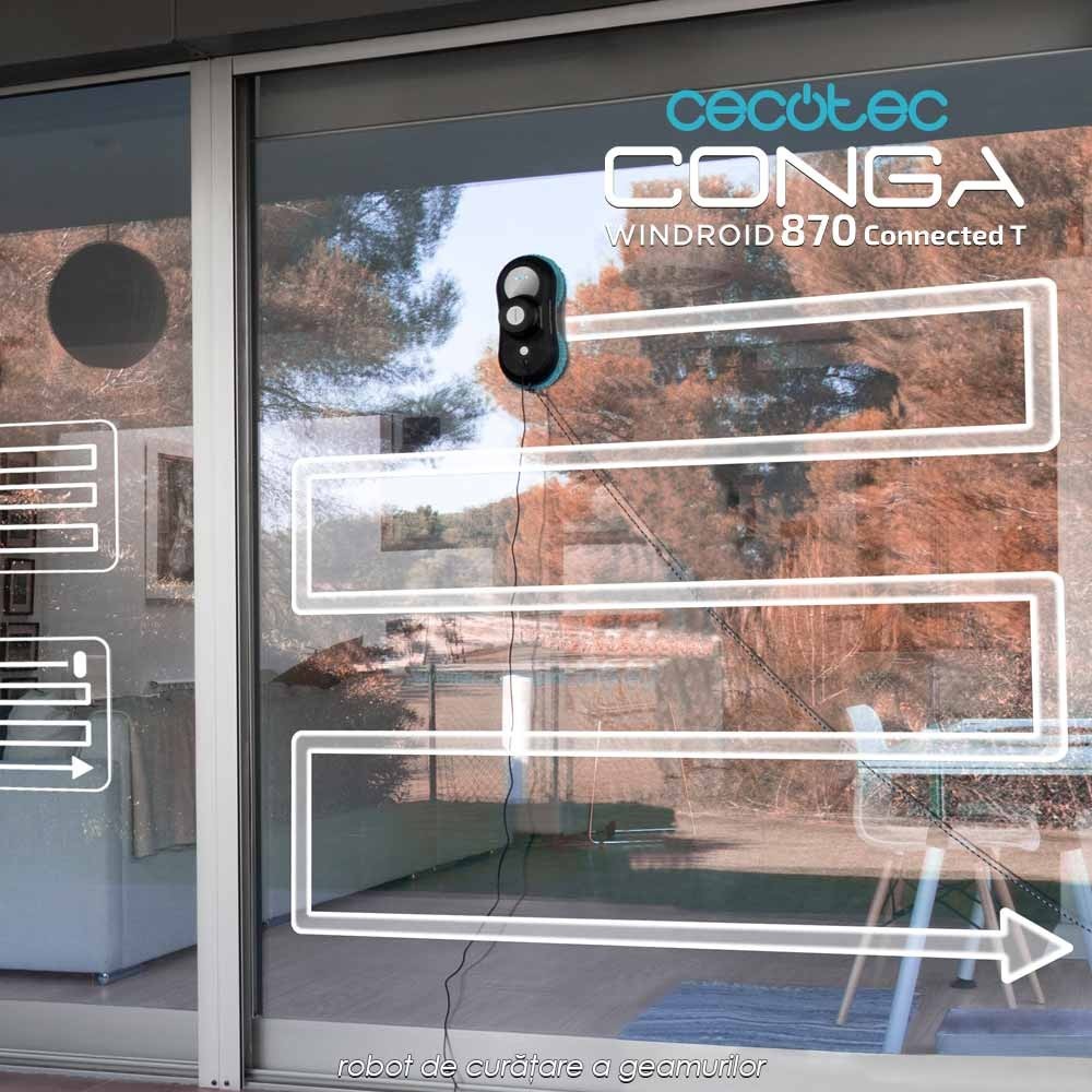 Conga Windroid 870 Connected T - robot de curatare a geamurilor