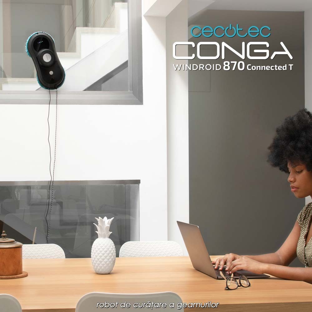 Conga Windroid 870 Connected T - robot de curatare a geamurilor