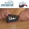 Starlyf Kitchen Set - ascutitor de cutite, mini-tocator si decojitor multifunctional Starlyf Kitchen Set - ascutitor de cutite, mini-tocator si decojitor multifunctional