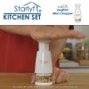 Starlyf Kitchen Set - ascutitor de cutite, mini-tocator si decojitor multifunctional Starlyf Kitchen Set - ascutitor de cutite, mini-tocator si decojitor multifunctional
