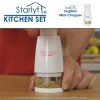 Starlyf Kitchen Set - ascutitor de cutite, mini-tocator si decojitor multifunctional Starlyf Kitchen Set - ascutitor de cutite, mini-tocator si decojitor multifunctional