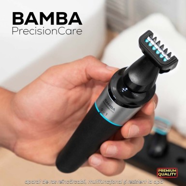 Bamba PrecisionCare 5-in-1 - aparat de ras reincarcabil, multifunctional si rezistent la apa Bamba PrecisionCare 5-in-1 - aparat de ras reincarcabil, multifunctional si rezistent la apa
