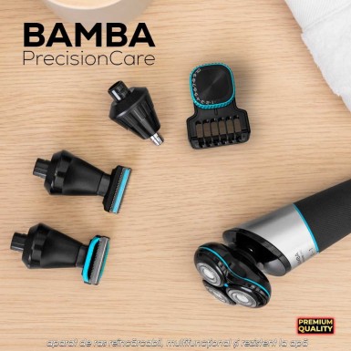 Bamba PrecisionCare 5-in-1 - aparat de ras reincarcabil, multifunctional si rezistent la apa Bamba PrecisionCare 5-in-1 - aparat de ras reincarcabil, multifunctional si rezistent la apa
