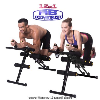 AB BodyRobust - aparat fitness cu 12 exercitii diferite AB BodyRobust - aparat fitness cu 12 exercitii diferite