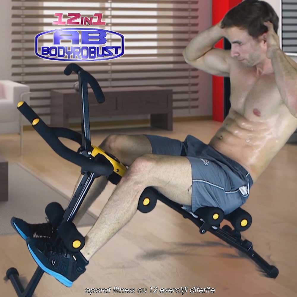AB BodyRobust - aparat fitness cu 12 exercitii diferite
