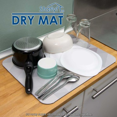 Stalryf Dry Mat - covoraș super absorbant pentru vase și pahare