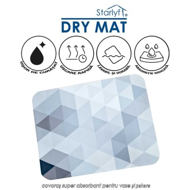 Stalryf Dry Mat - covoraș super absorbant pentru vase și pahare Stalryf Dry Mat - covoraș super absorbant pentru vase și pahare