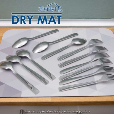 Stalryf Dry Mat - covoraș super absorbant pentru vase și pahare Stalryf Dry Mat - covoraș super absorbant pentru vase și pahare