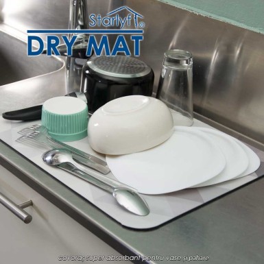 Stalryf Dry Mat - covoraș super absorbant pentru vase și pahare Stalryf Dry Mat - covoraș super absorbant pentru vase și pahare