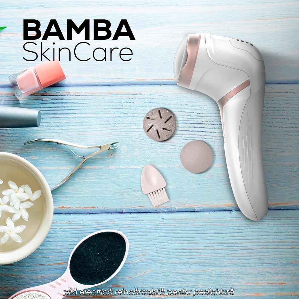 Bamba SkinCare - pilă electrică reîncărcabilă pentru pedichiură