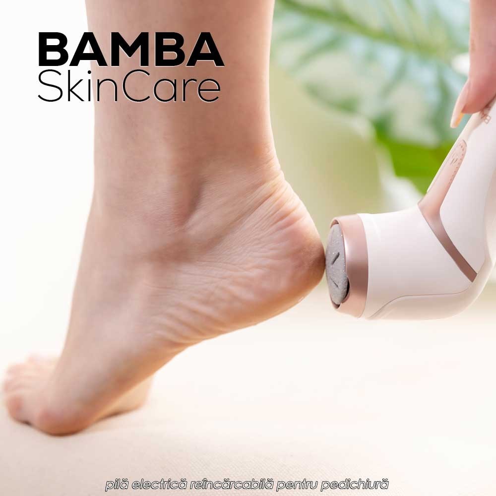 Bamba SkinCare - pilă electrică reîncărcabilă pentru pedichiură