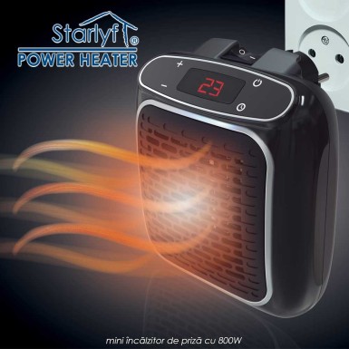 Starlyf Power Heater - mini încălzitor de priză cu 800W Starlyf Power Heater - mini încălzitor de priză cu 800W