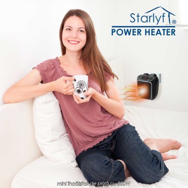 Starlyf Power Heater - mini încălzitor de priză cu 800W Starlyf Power Heater - mini încălzitor de priză cu 800W