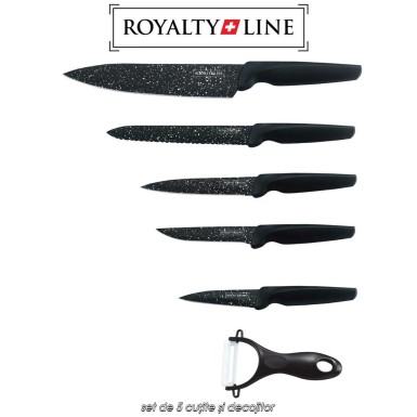 Royalty Line RL-MB5B - set de 5 cuțite și decojitor