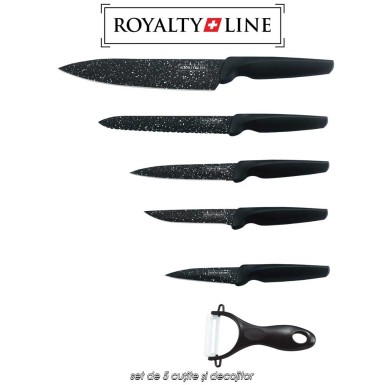 Royalty Line RL-MB5B - set de 5 cuțite și decojitor Royalty Line RL-MB5B - set de 5 cuțite și decojitor