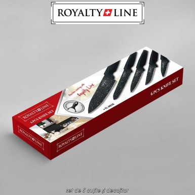 Royalty Line RL-MB5B - set de 5 cuțite și decojitor Royalty Line RL-MB5B - set de 5 cuțite și decojitor