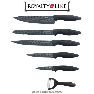 Royalty Line RL-DC5C - set de 5 cuțite și decojitor Royalty Line RL-DC5C - set de 5 cuțite și decojitor