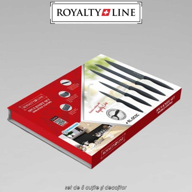 Royalty Line RL-DC5C - set de 5 cuțite și decojitor Royalty Line RL-DC5C - set de 5 cuțite și decojitor